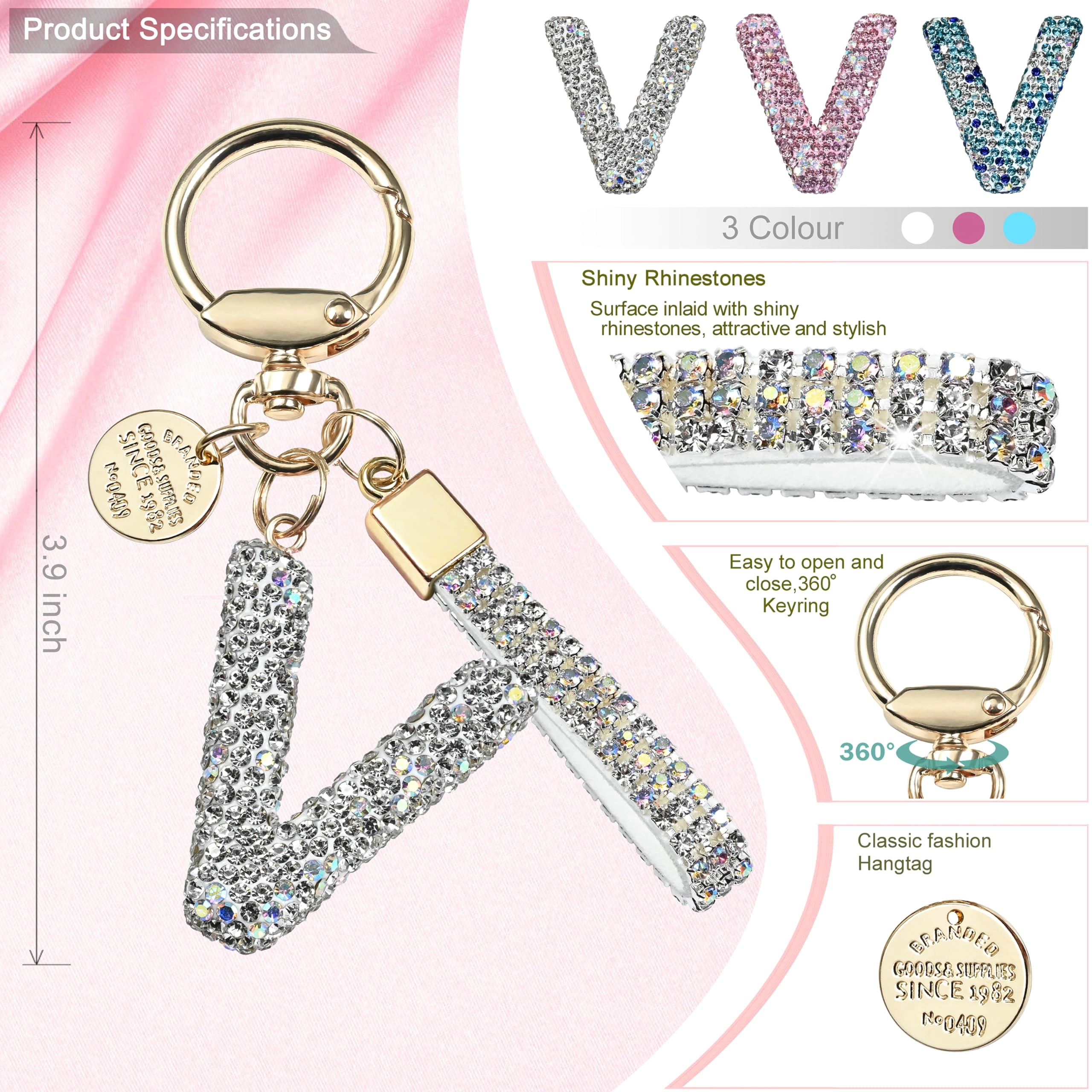 Initial Letter Keychain - Letter
