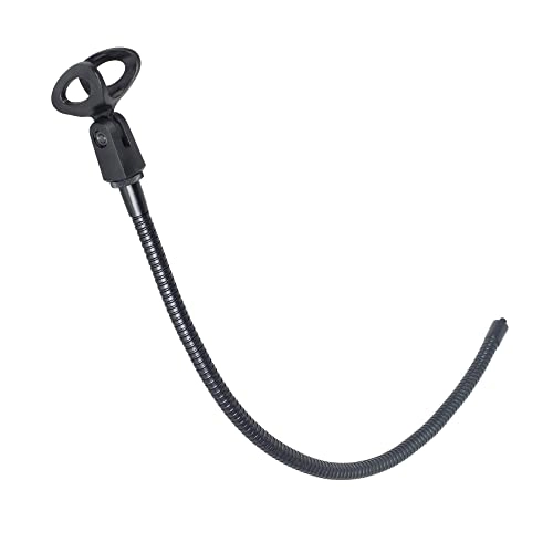 Compact microphone holder - flexible gooseneck swivel microphone clip 1/4 inch adaptor