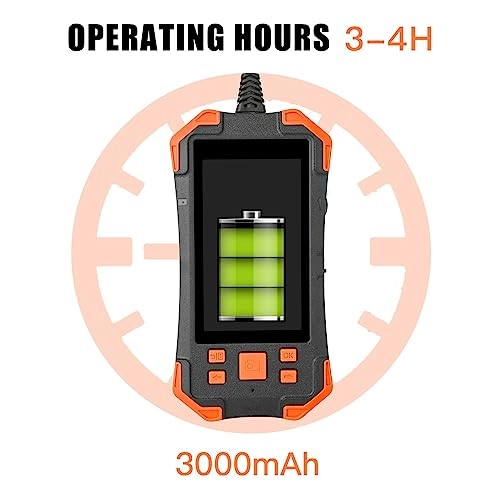 Dual Lens Pipe Endoscope Camera - 5M 8mm