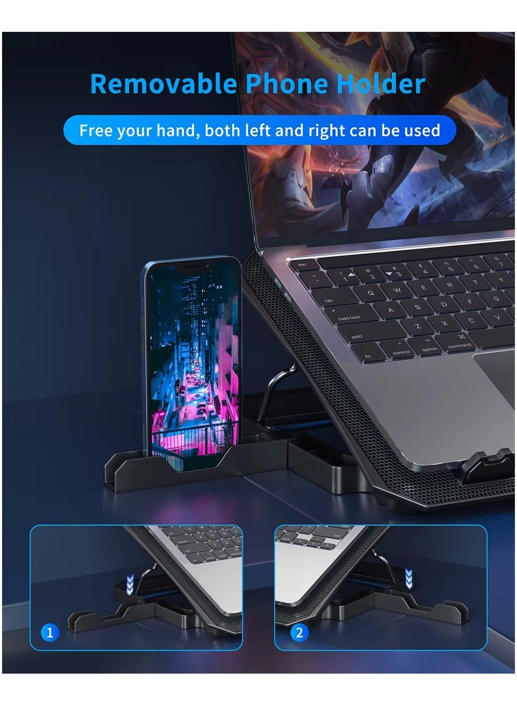 Laptop Cooling Pad - 6 fans 12-18 inch