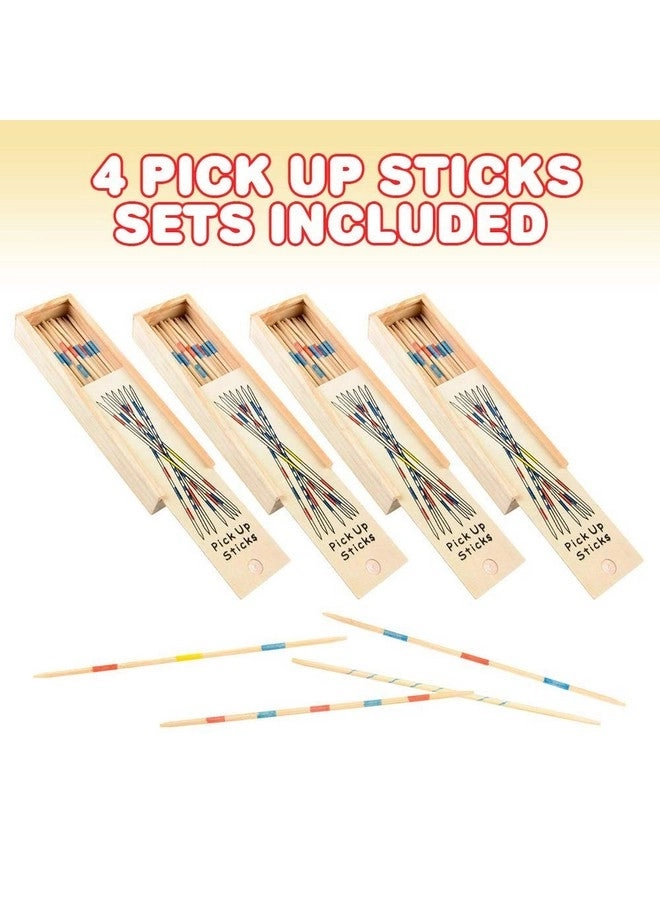 Wooden Pick Up Sticks - English