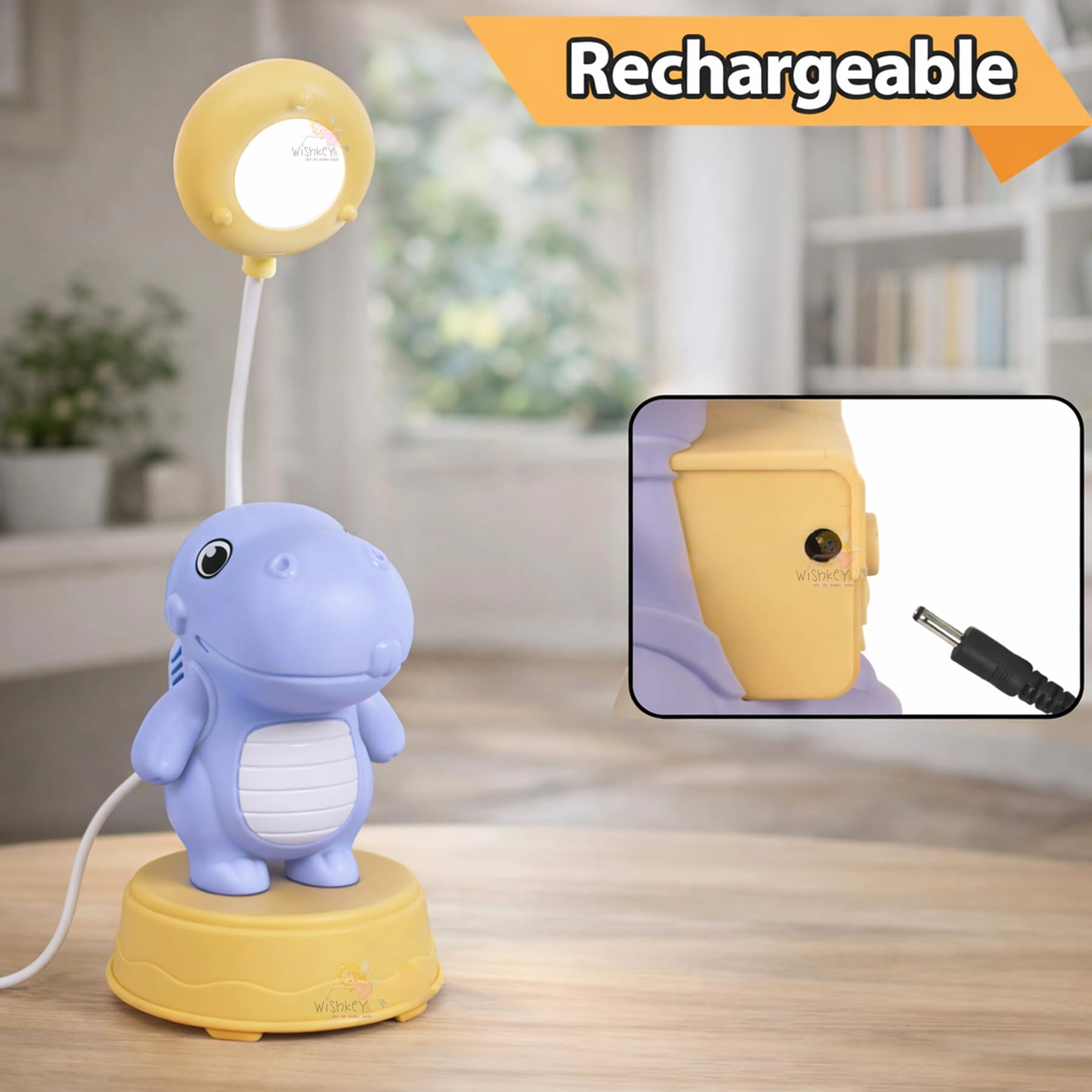 2-in-1 LED Desk Lamp - Pencil Sharpener Rechargeable