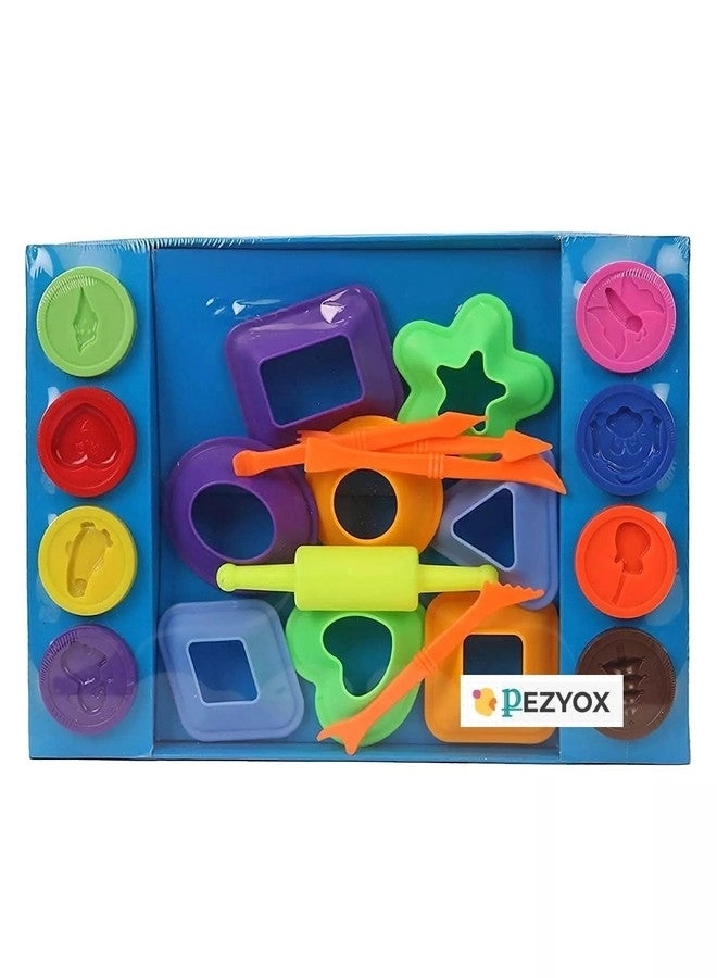 PEZYOX Crazy Dough - 3D Shapes Wipe Clean Sheets for Colouring