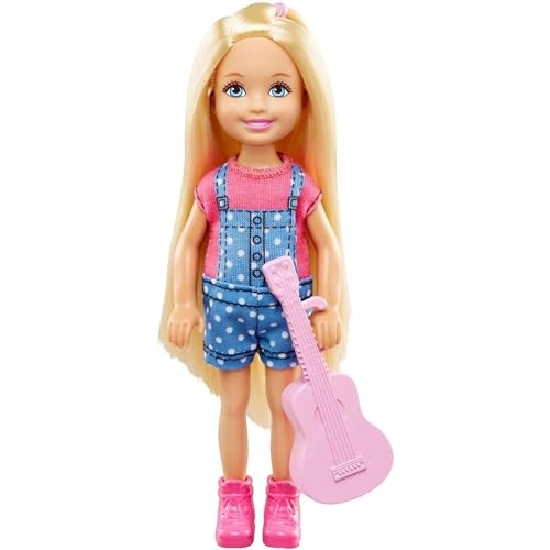 Chelsea Doll - Ukulele + Boy Doll - Fishing Pole