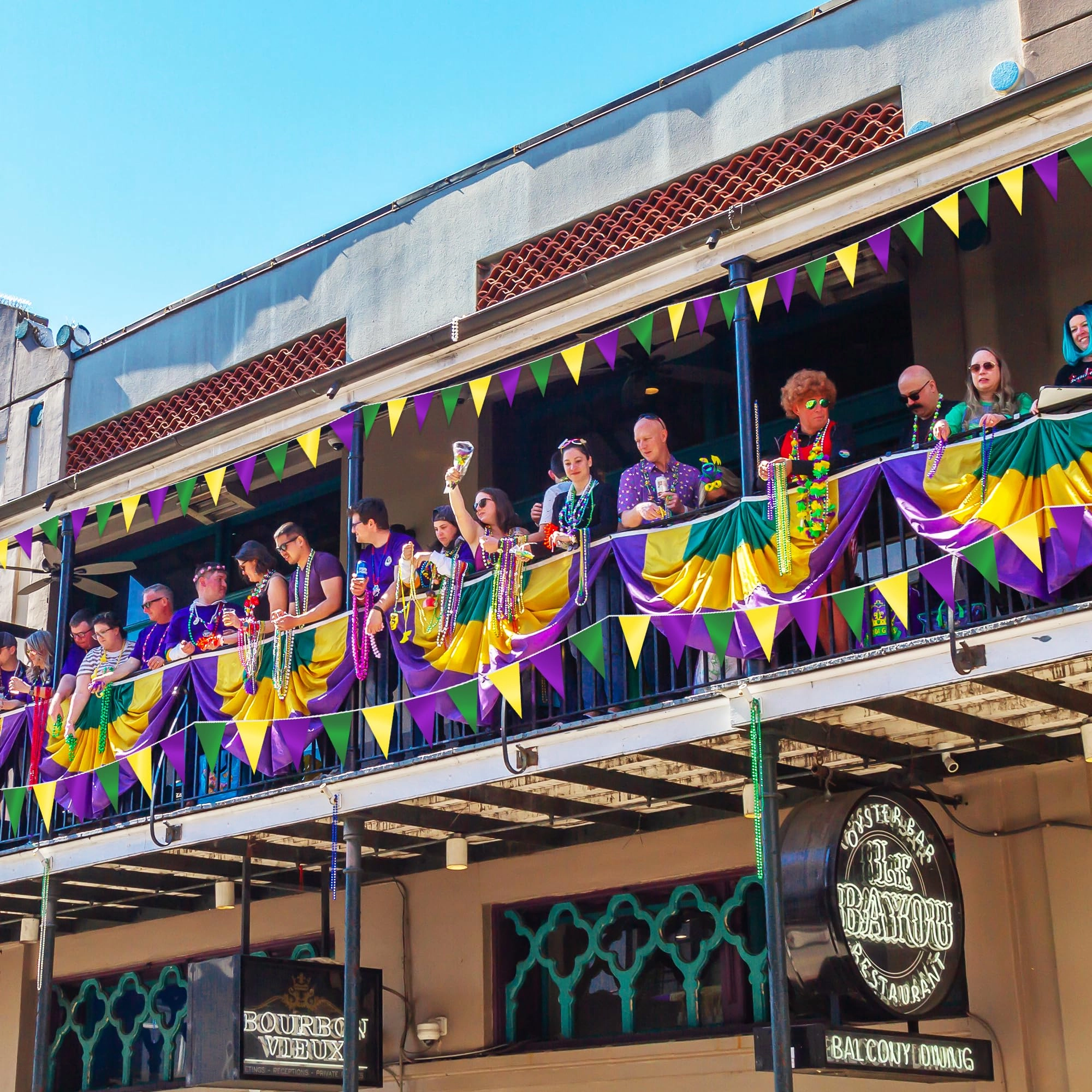 Mardi Gras Banner - 1 PCS