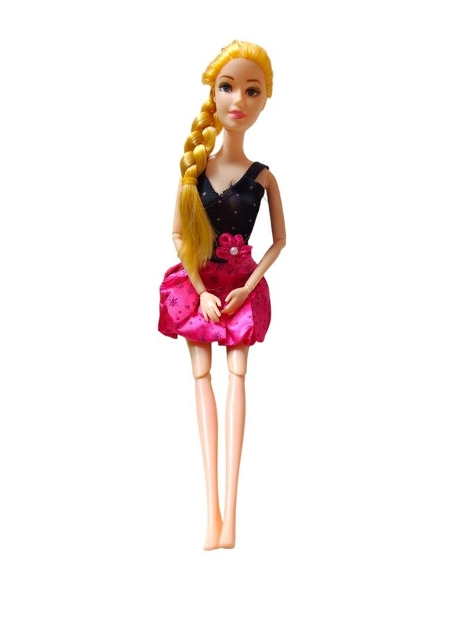 Fashion Doll - 32 cm Black & Pink Party Dress Set Ages 3+