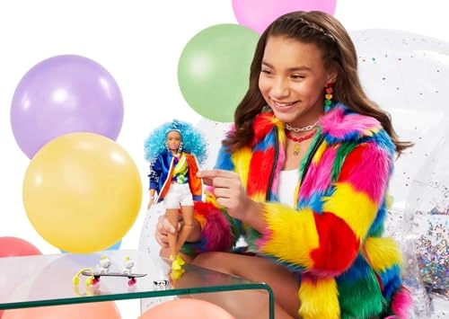 Barbie Extra - Curvy Blue Curly Hair Ages 3+