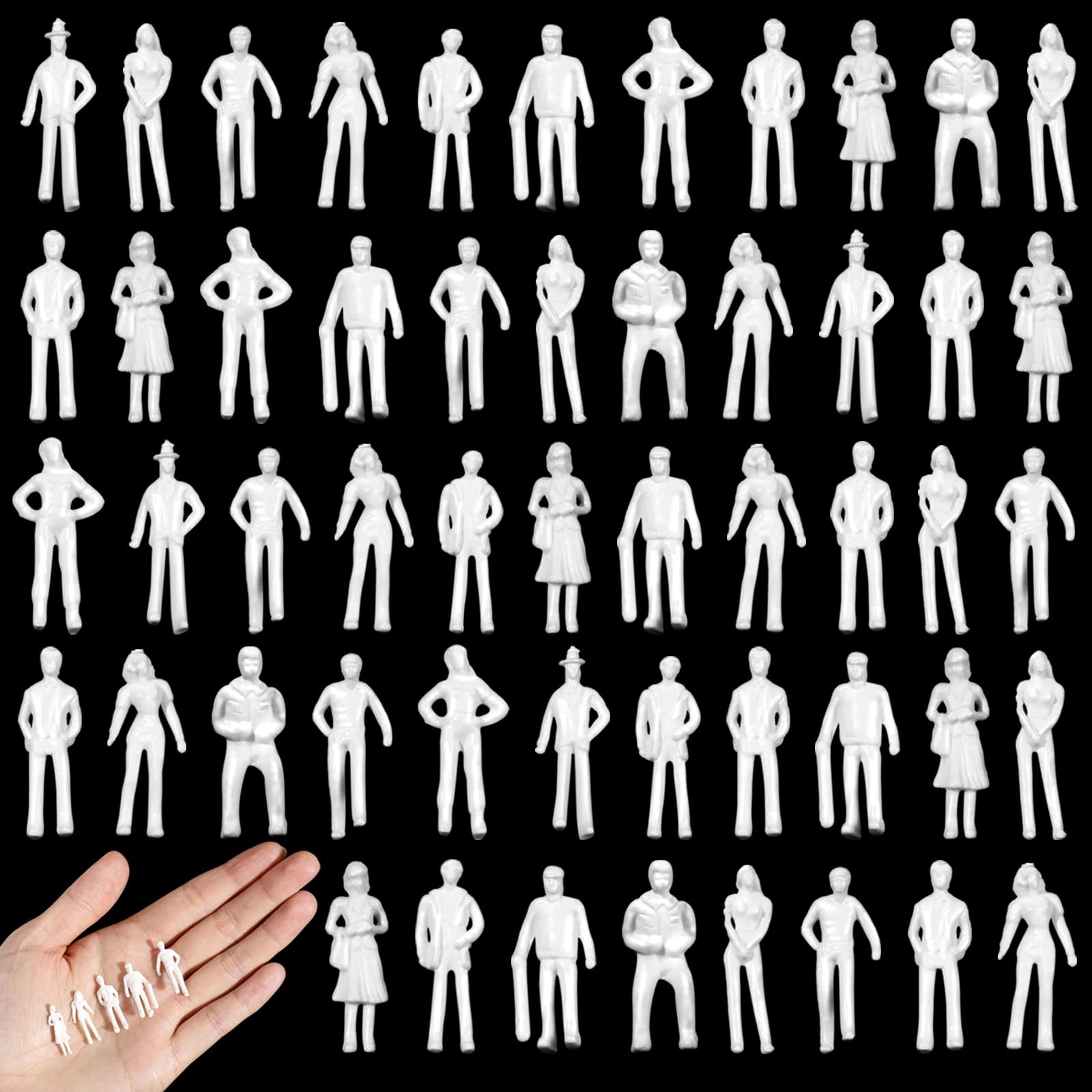 Namalu Mini People Figures - 50 1:75 scale