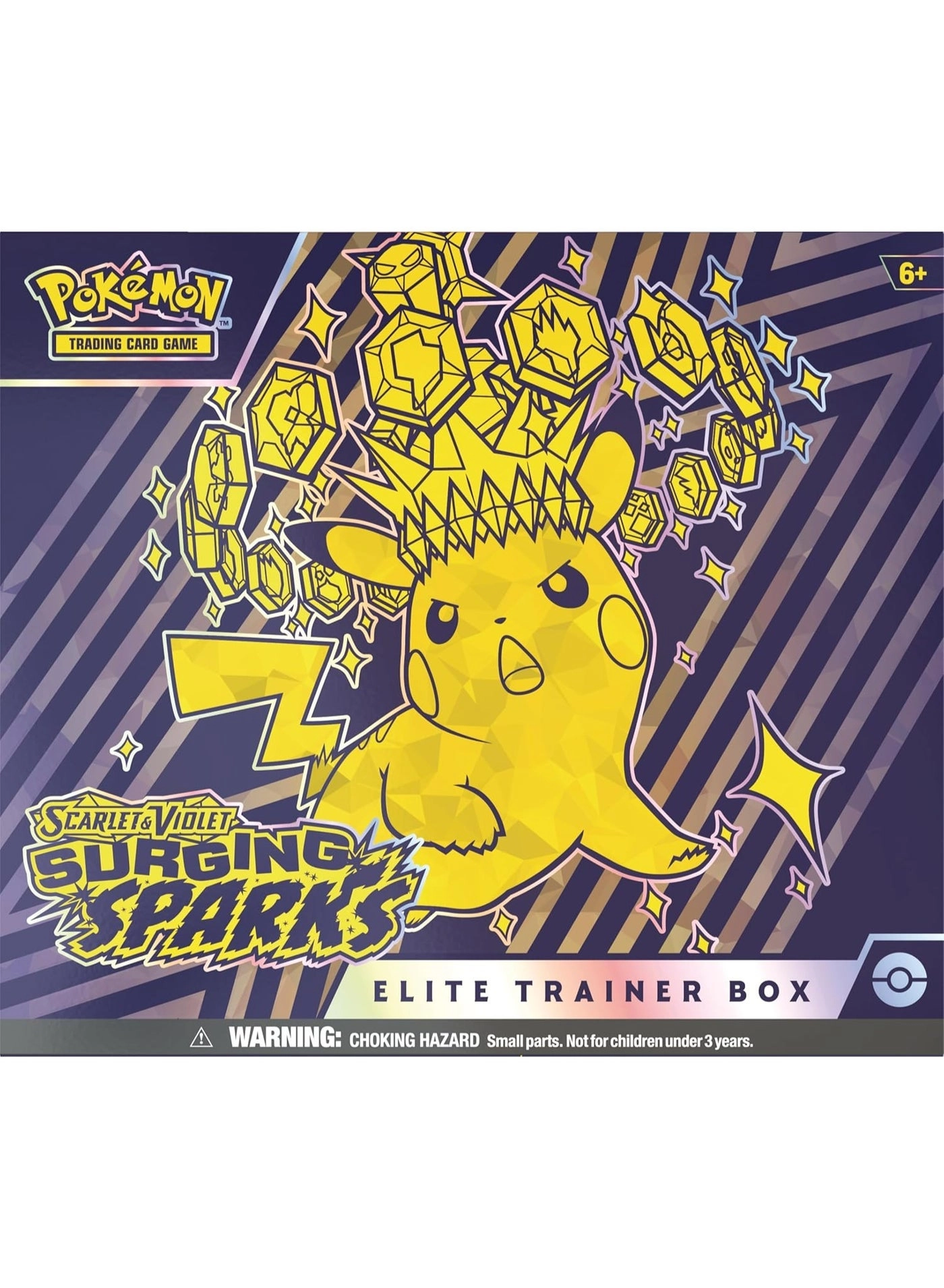 Pokémon Surging Sparks Elite Trainer Box - Sealed Booster Packs Card Sleeves