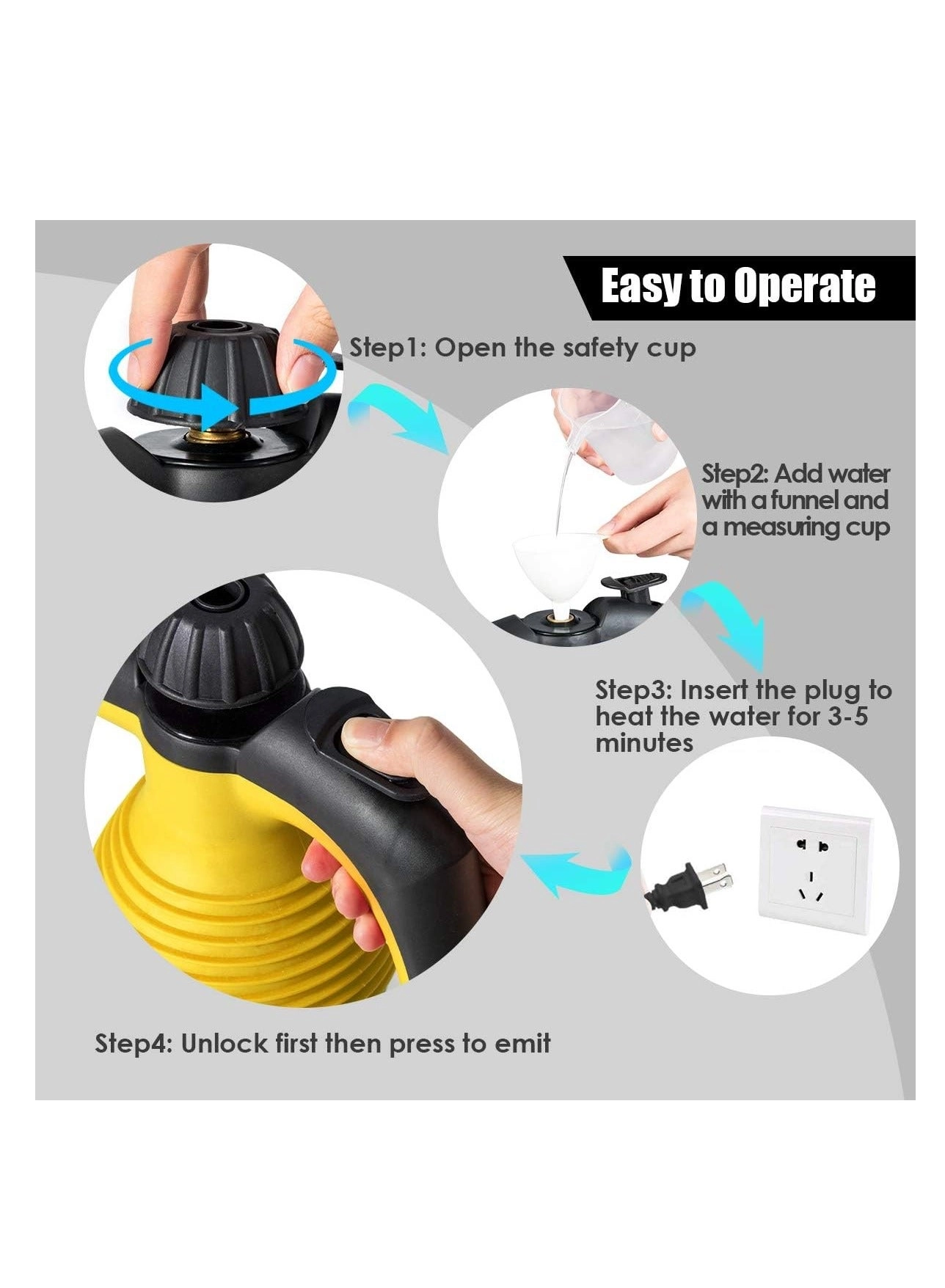 Handheld Steam Cleaner - 3.0bar 350ml