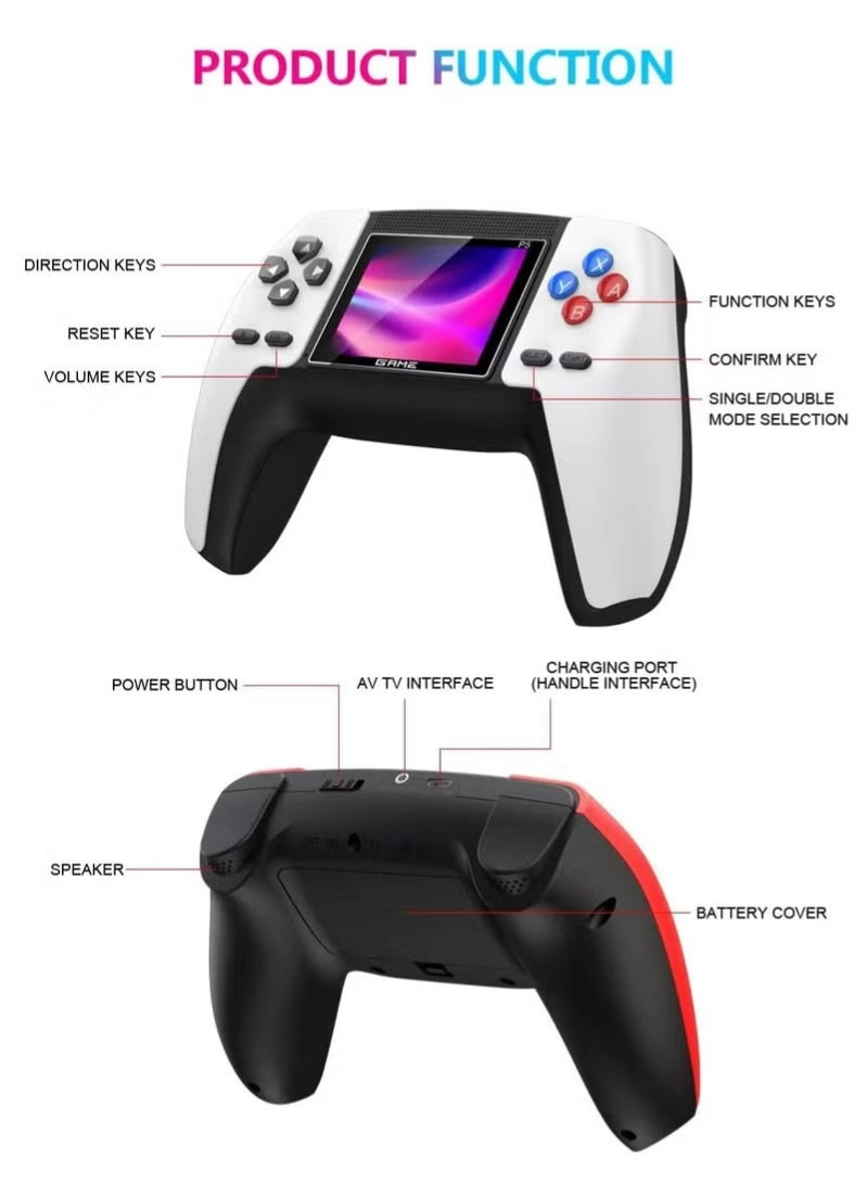 P5 - Retro Mini 500-in-1 2-player White