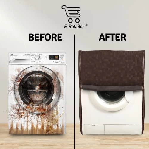 PVC Waterproof Front Load Washing Machine Cover - 5KG to 7.5KG Blue