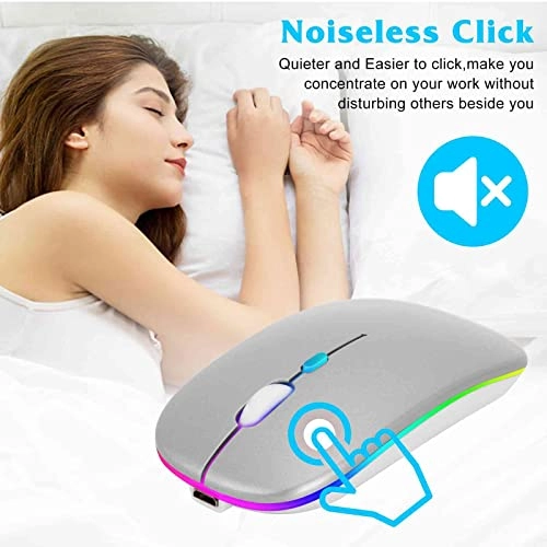2.4GHz Rechargeable Wireless LED Mouse - Bluetooth