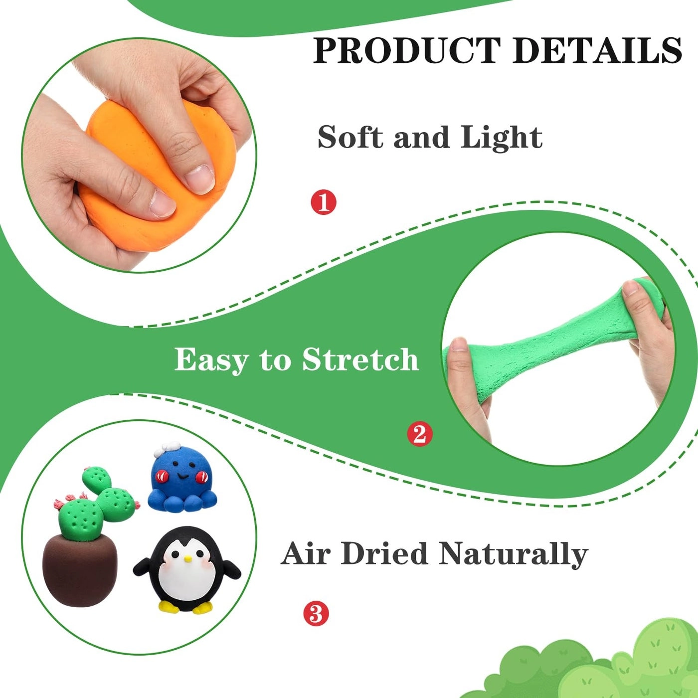 Modeling Magic Ultra Light Modeling Clay - 1.08Kg 72pcs.