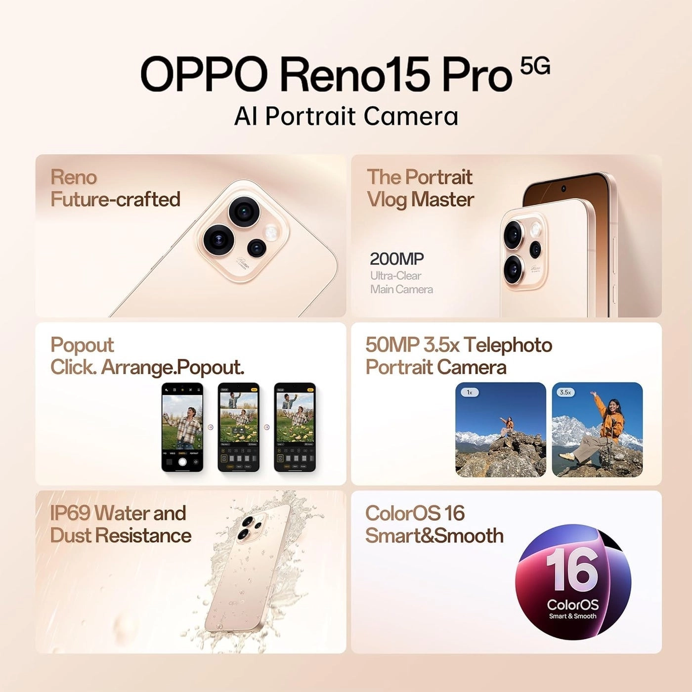 Reno 15 Pro - 16GB 1TB