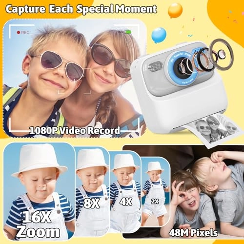 sofortbildkamera - 1080P Instant Print 32GB