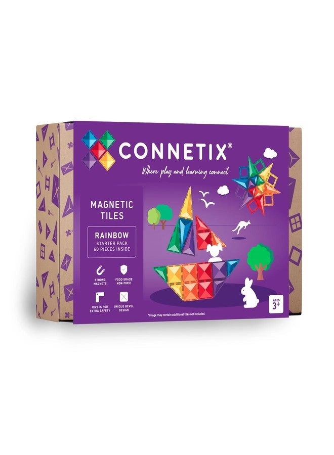 CONNETIX Rainbow Starter Pack - 60 Pieces