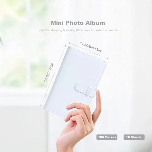 2x3" 108 Pockets PU Leather Photo Album