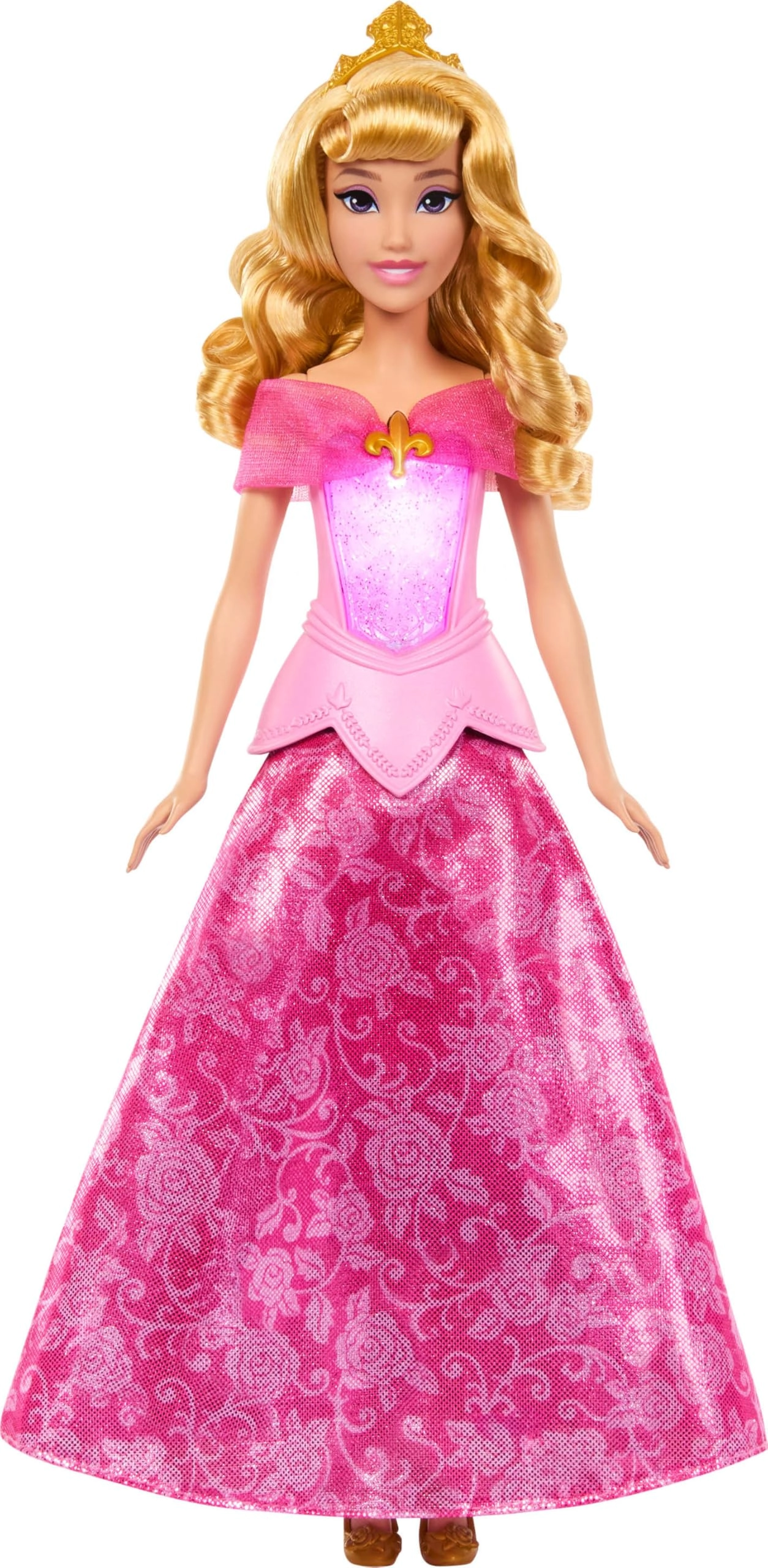 Mattel Aurora Fashion Doll - Light Up Top Pink to Blue Dress Ages 3+