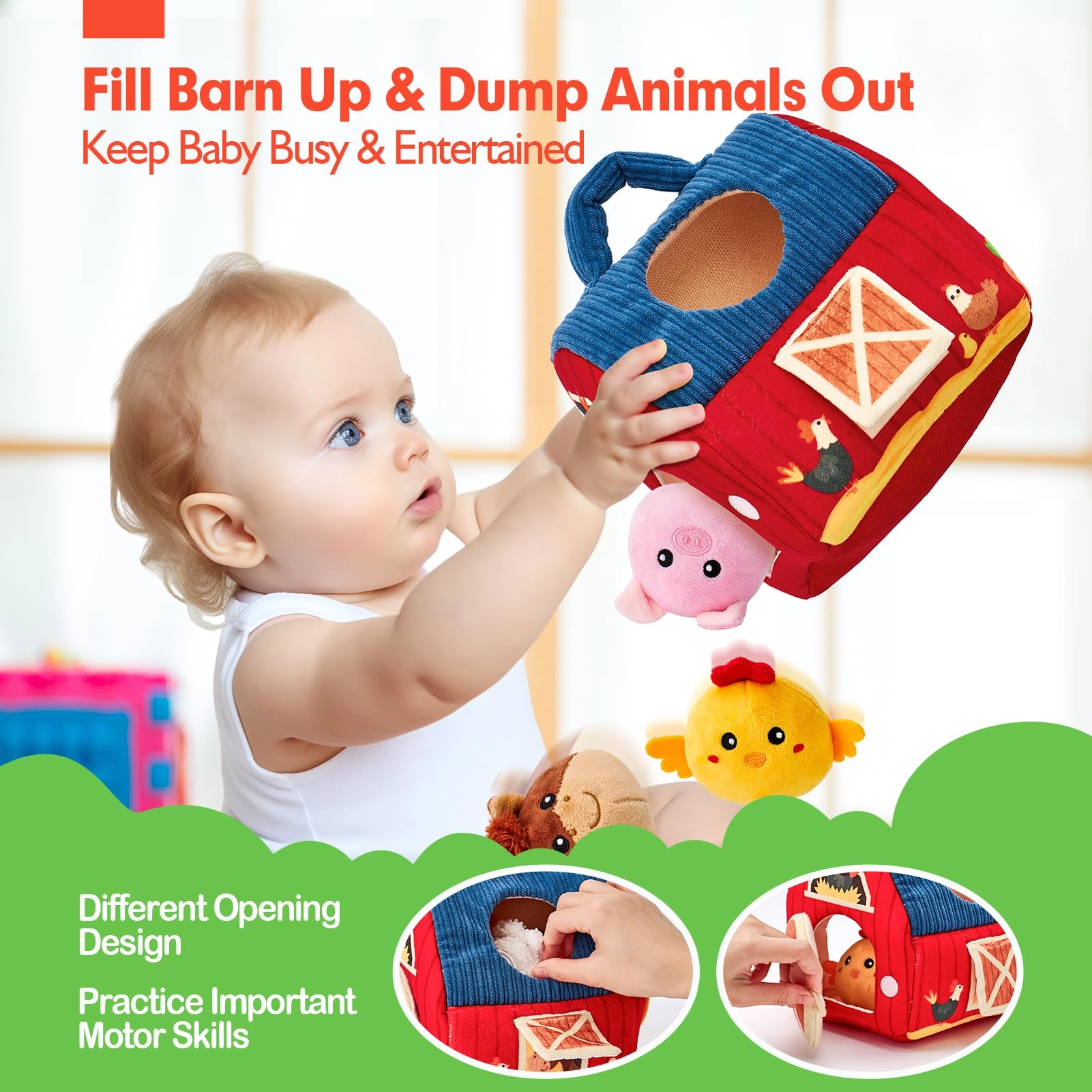Surprise Barn - 6-12 Months Plush Farm