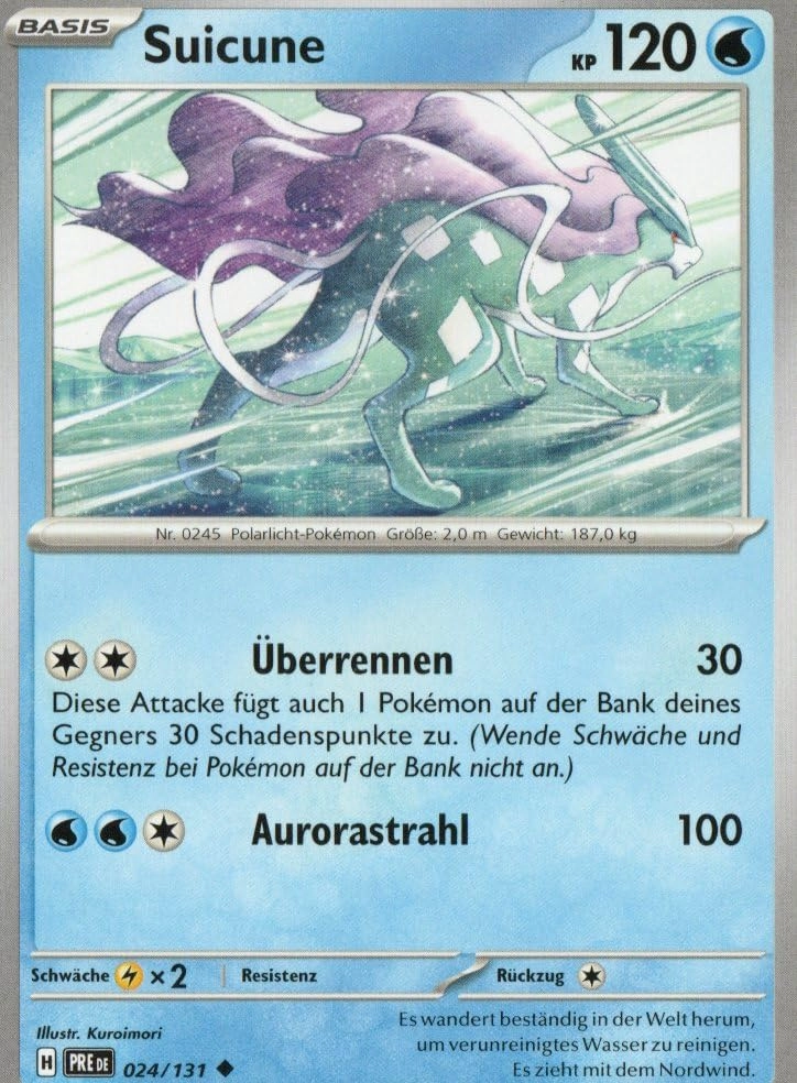 MZTCG Pokemon Suicune PRE 024 - Prismatic Developments - German