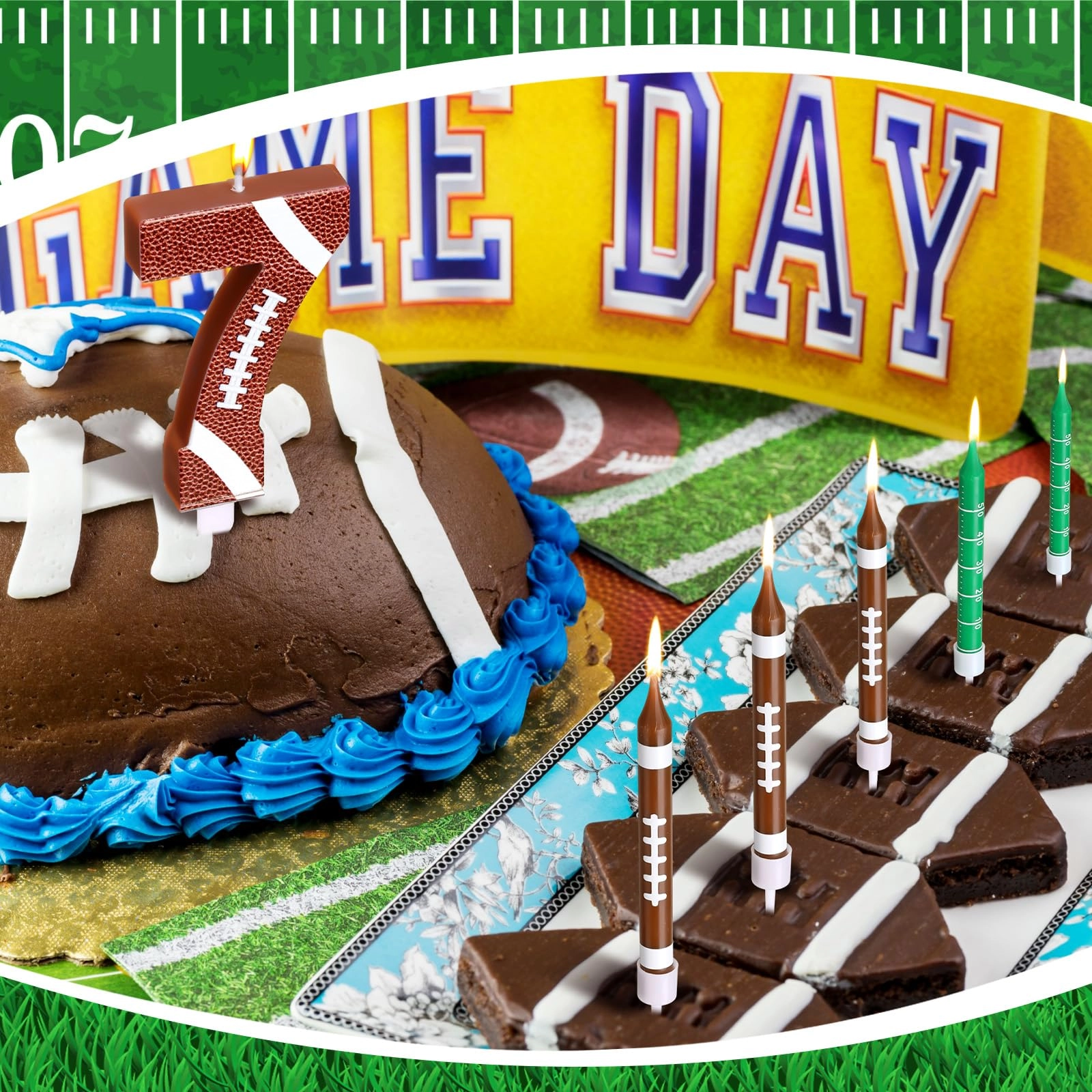 11 PCS Football Birthday Candles