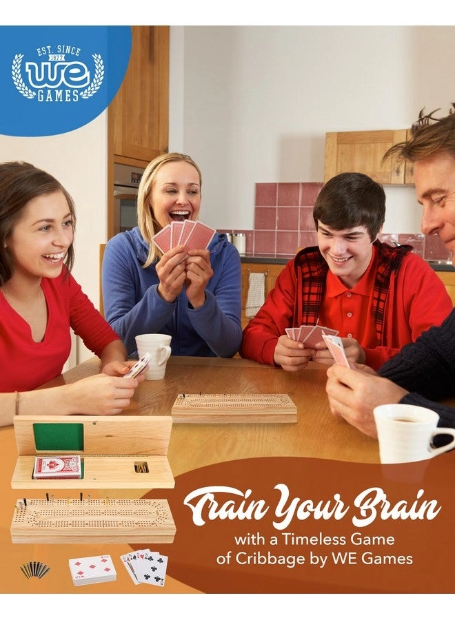 Cribbage Board - Wooden Black Stained 3 Track