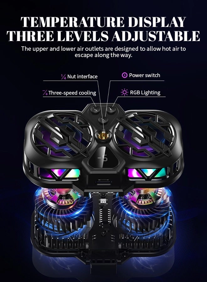 Phone Cooler - RGB 30dB Silent Mode