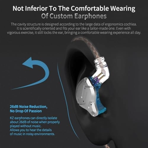 4BA+1DD Hybrid Headset Wired Earbud