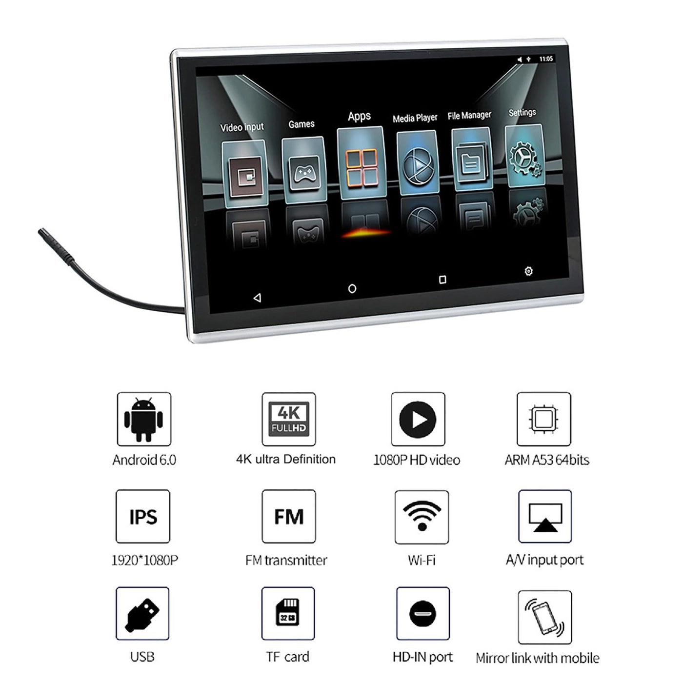 Headrest Car Screen - 11.6 inch