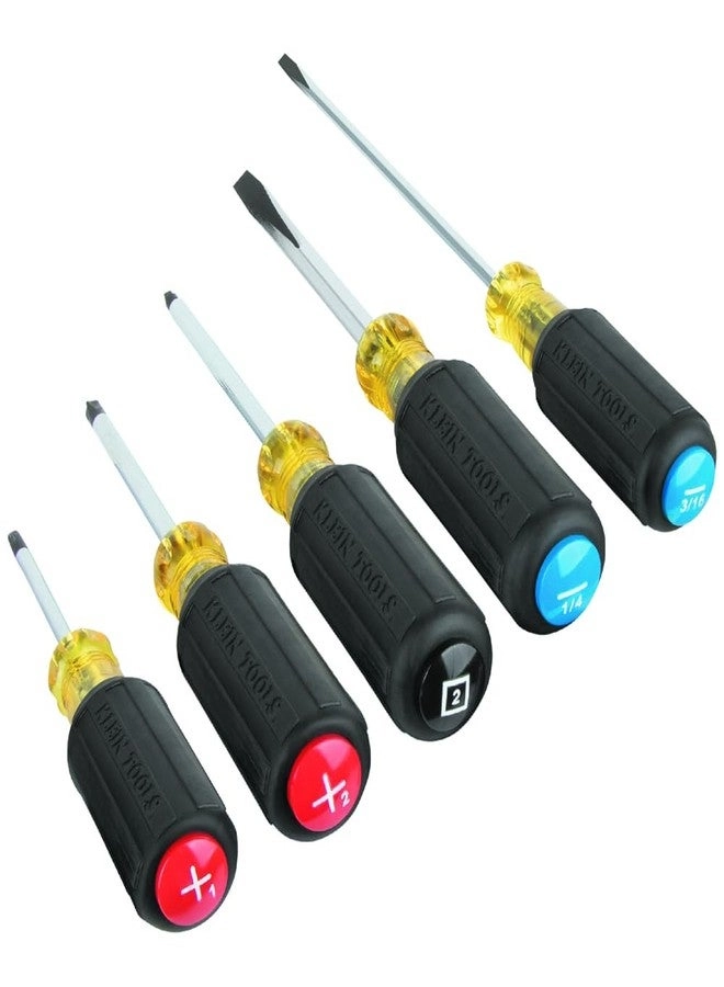 Klein Tools 80031C Precision Slotted and Phillips Screwdriver Set (5 Pcs)