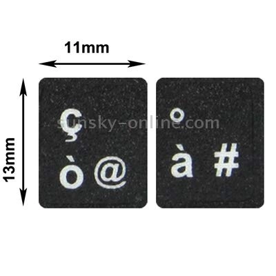 Italian Learning Keyboard Layout Sticker - Laptop/Desktop Computer Keyboard