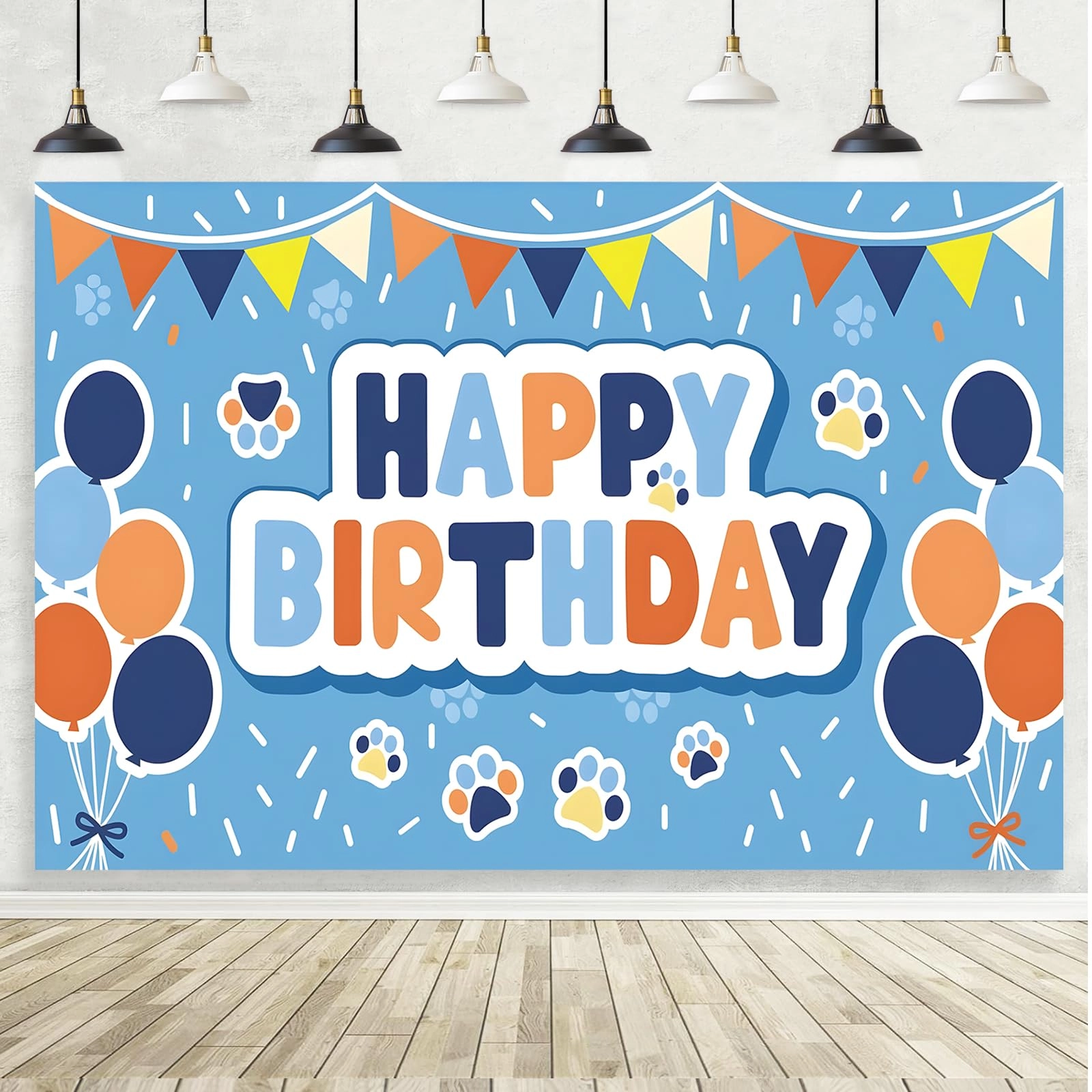 Happy Birthday Backdrop - 1 piece(s)