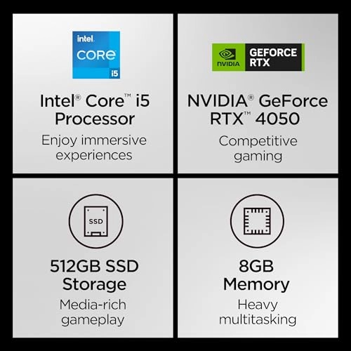 LOQ Essential i5-12450HX - 15.6'' Core i5-12450HX 8GB DDR5 512GB SSD