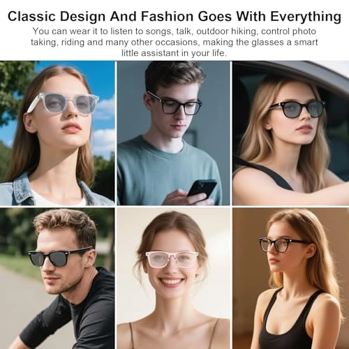 Smart Glasses - Auto-On/Off Bluetooth 5.3 UV400 Protection
