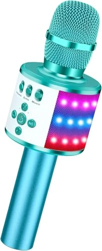 BONAOK Karaoke Microphone Q78 - Bluetooth Disco Lights Echo Effect
