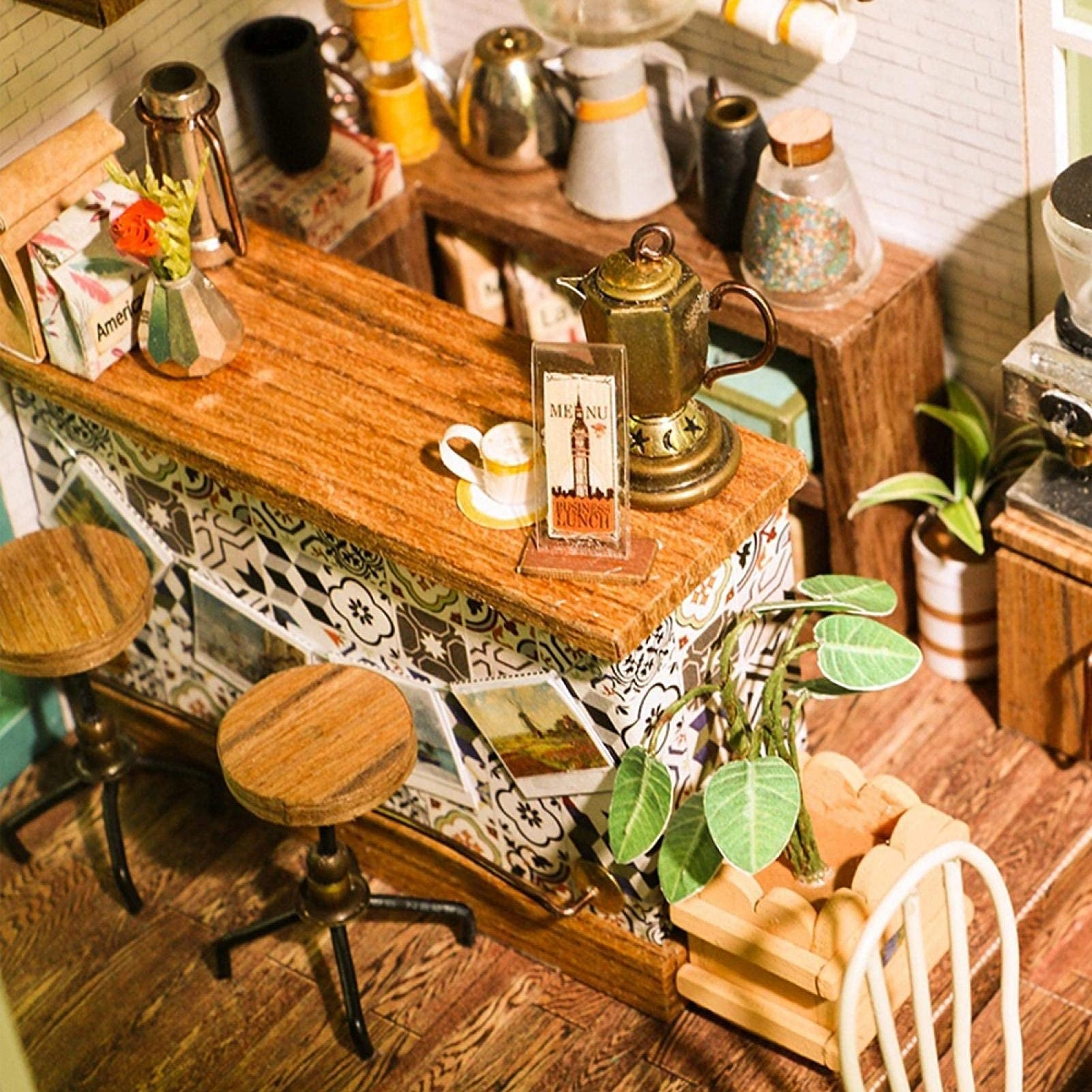 Shhdd DIY doll house - Wood+Cloth+Plastic