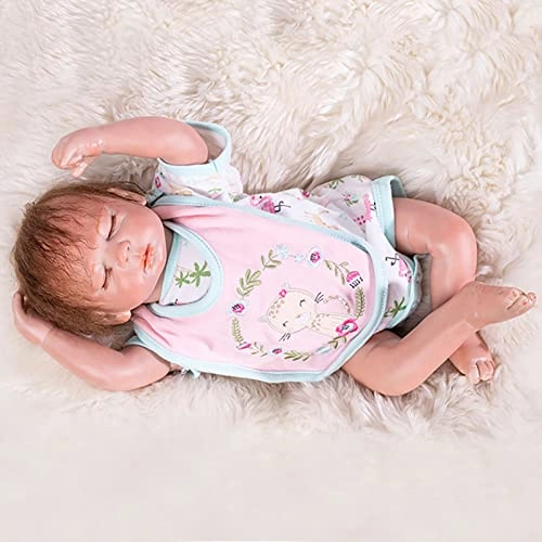 Rebirth Baby Doll - 19 Inch Vinyl Baby Girl Eyes Closed Ages 3+