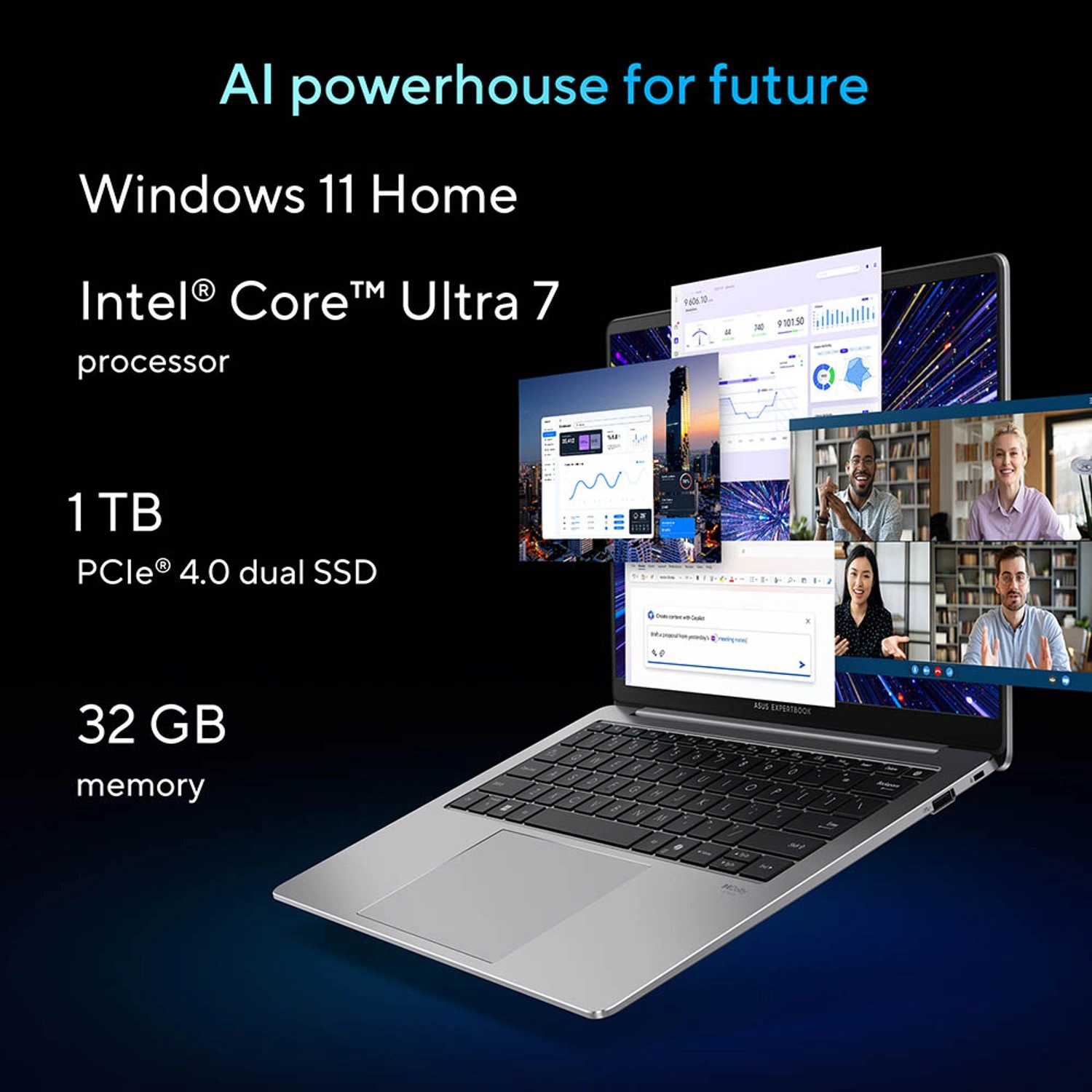 ExpertBook P5 - 14'' 1000GB 32GB Core Ultra 7-258V