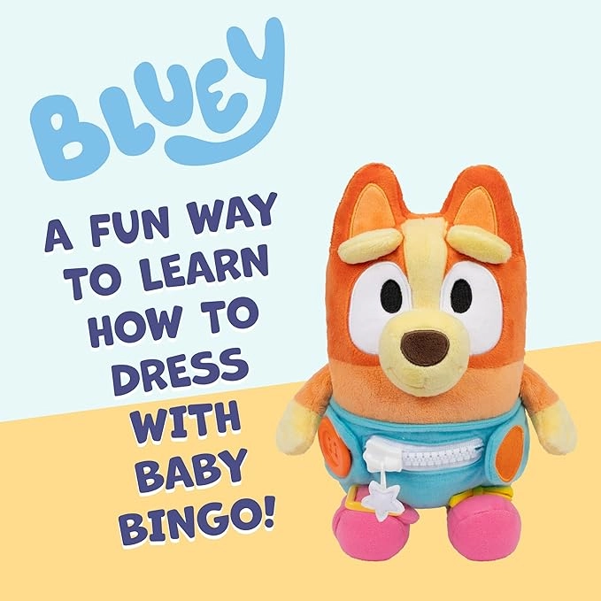 Bluey Dress & Play Baby Bingo 25.4 cm Plush