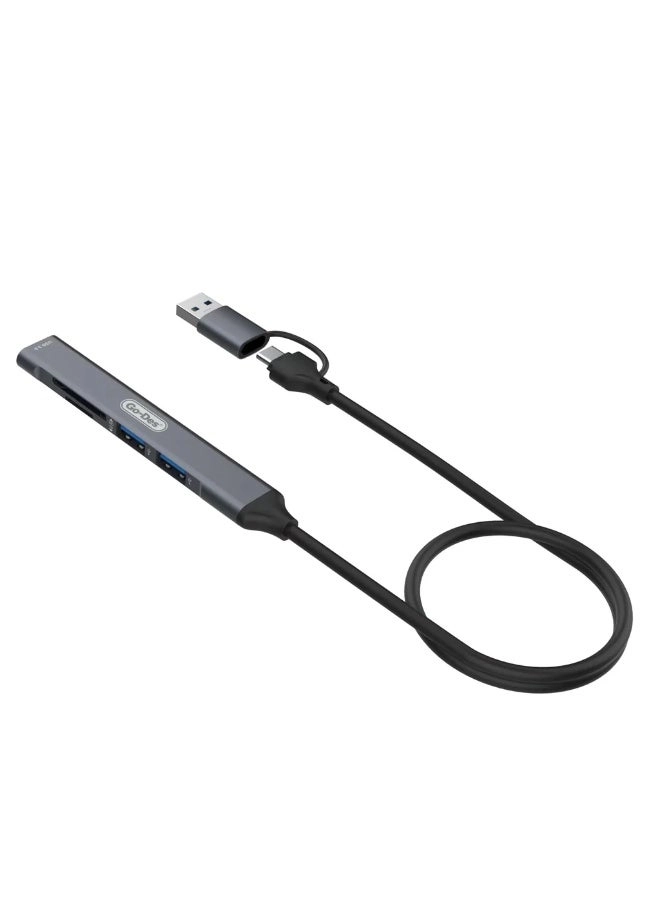 Go DESI 7-in-2 USB Hub - USB 3.0 5Gbps Type-C