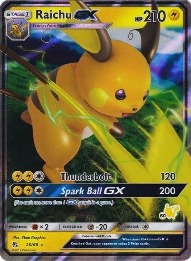 Raichu GX - 20/68 Hidden Fates