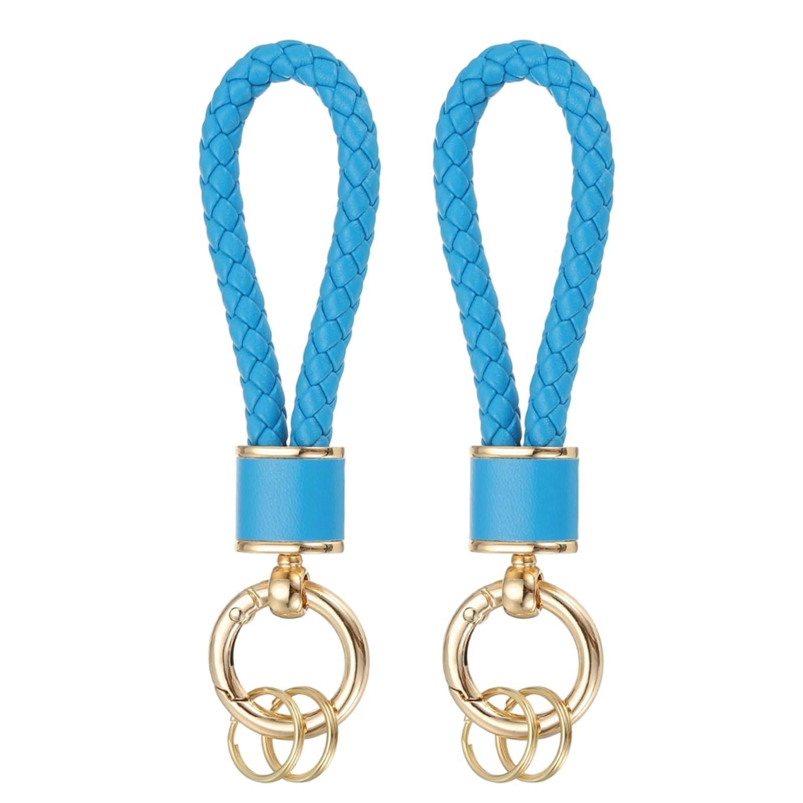 Braided Leather Keychain - Animal