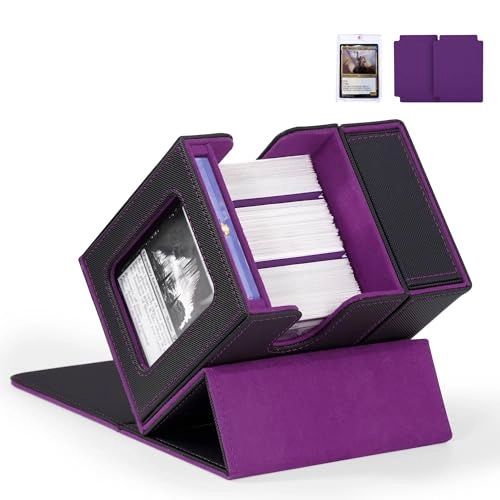 Trading Card Deck Box - Black/Red Modern