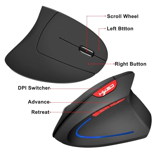Ergonomic Wireless Mouse - USB