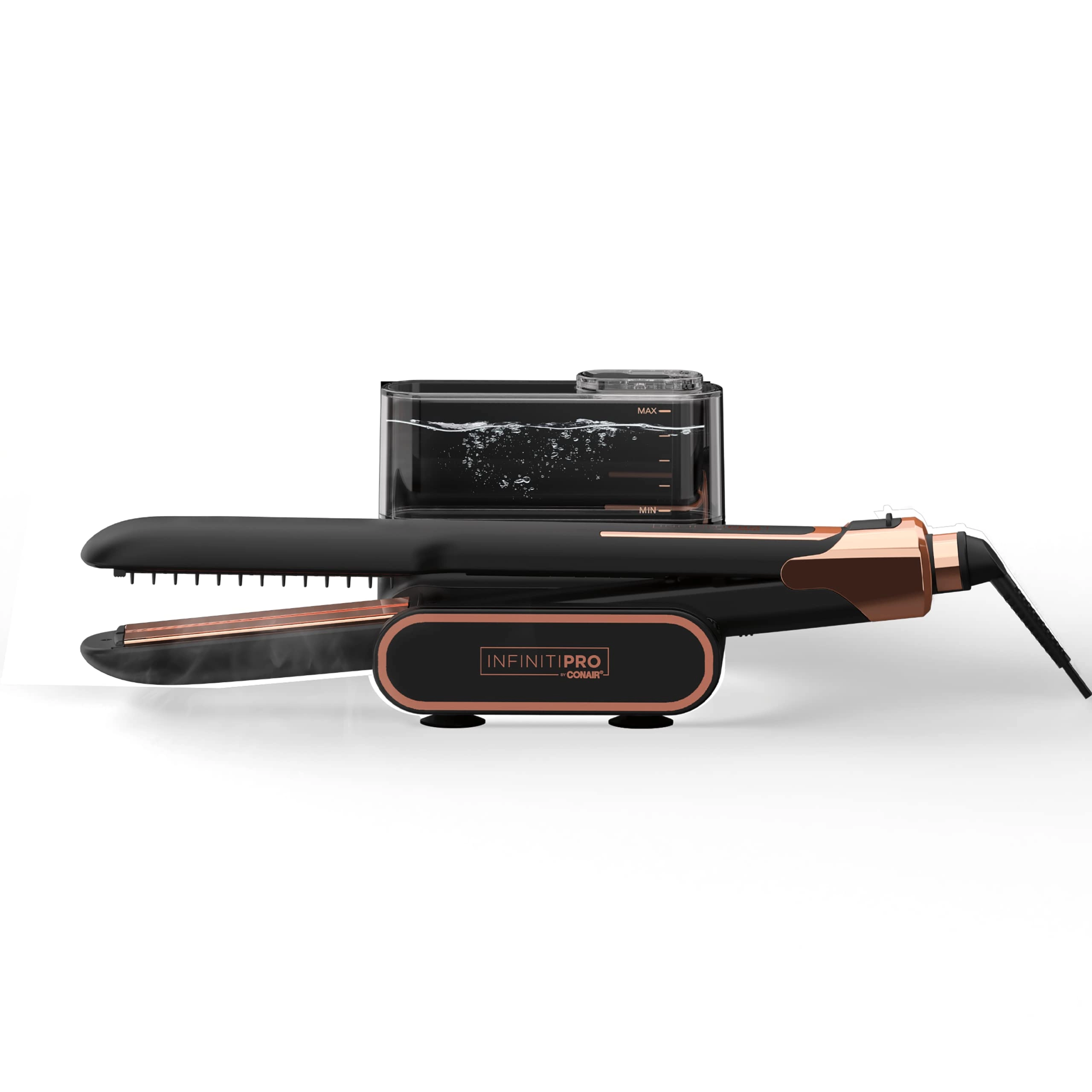 Conair Steam Therapy Flat Iron - 1.5-Inch Black Titanium
