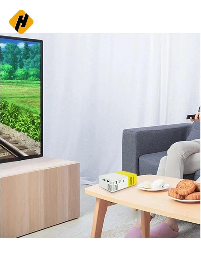 YG300 Micro Mini Projector – Ultra-Durable Portable Projector for Smartphones, Laptops, and Home Cinema