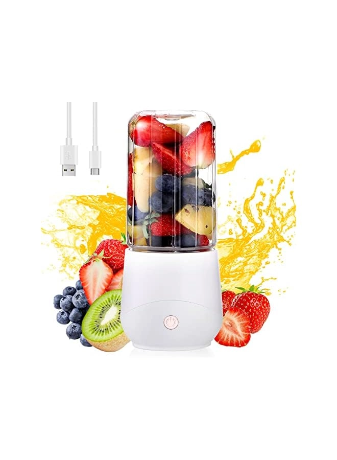 Portable Blender - USB Rechargeable, 4-Blade, Mini