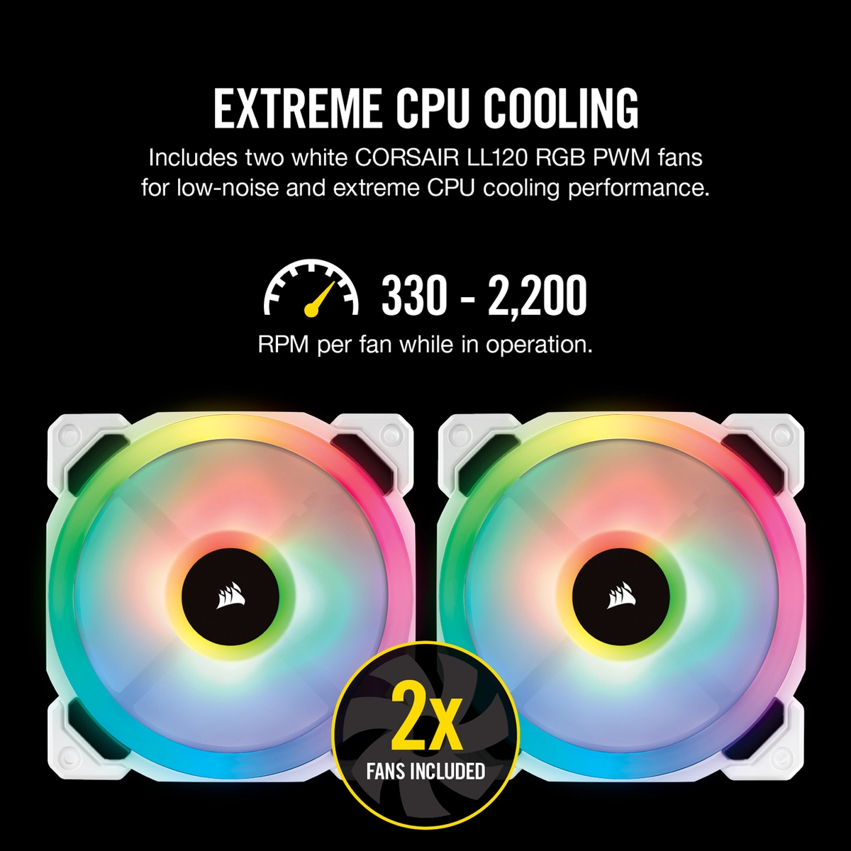 H100i RGB PLATINUM SE - 2 fan(s)