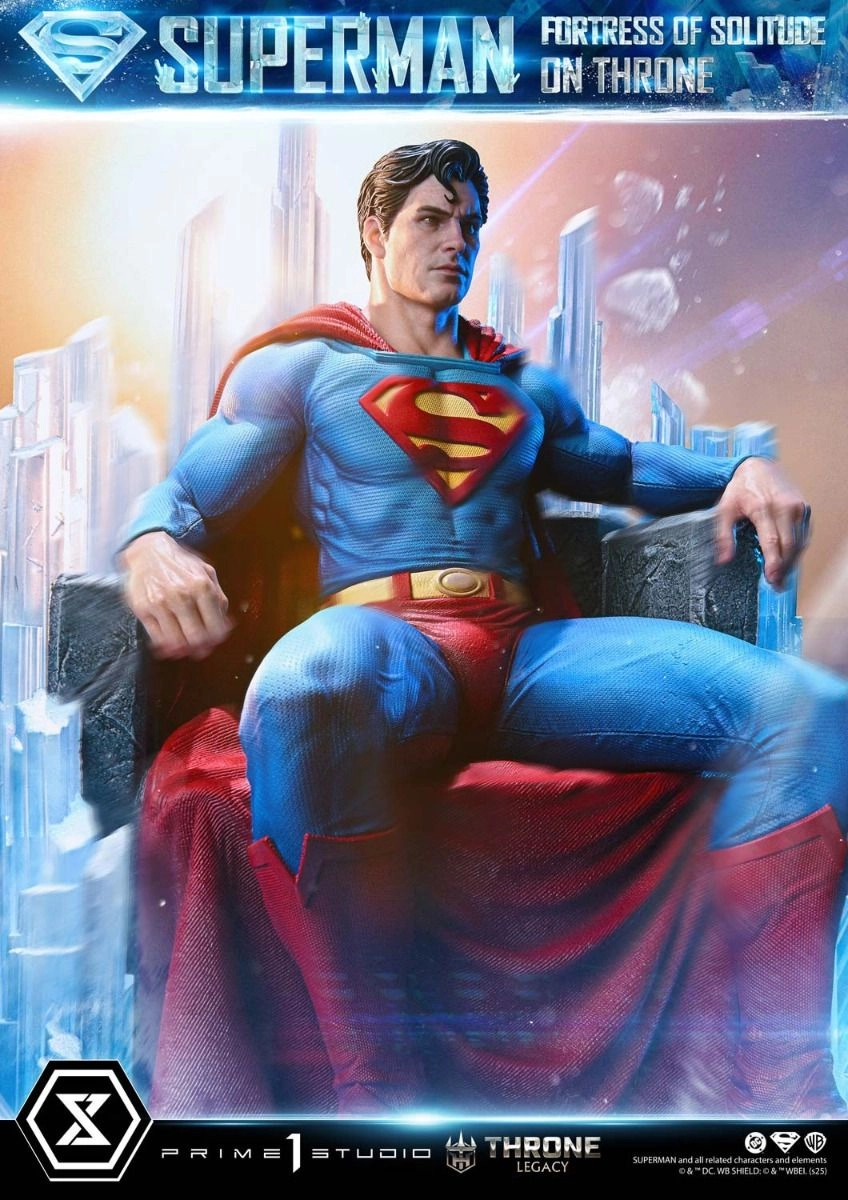 Superman Fortress of Solitude on Throne - Statue